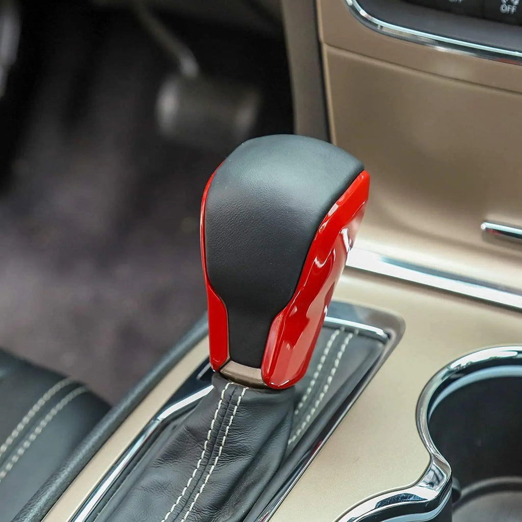 For 2017-2021 Jeep Grand Cherokee WK2 Gear Shift Knob Cover Stick Shifter Cap Cover Trim