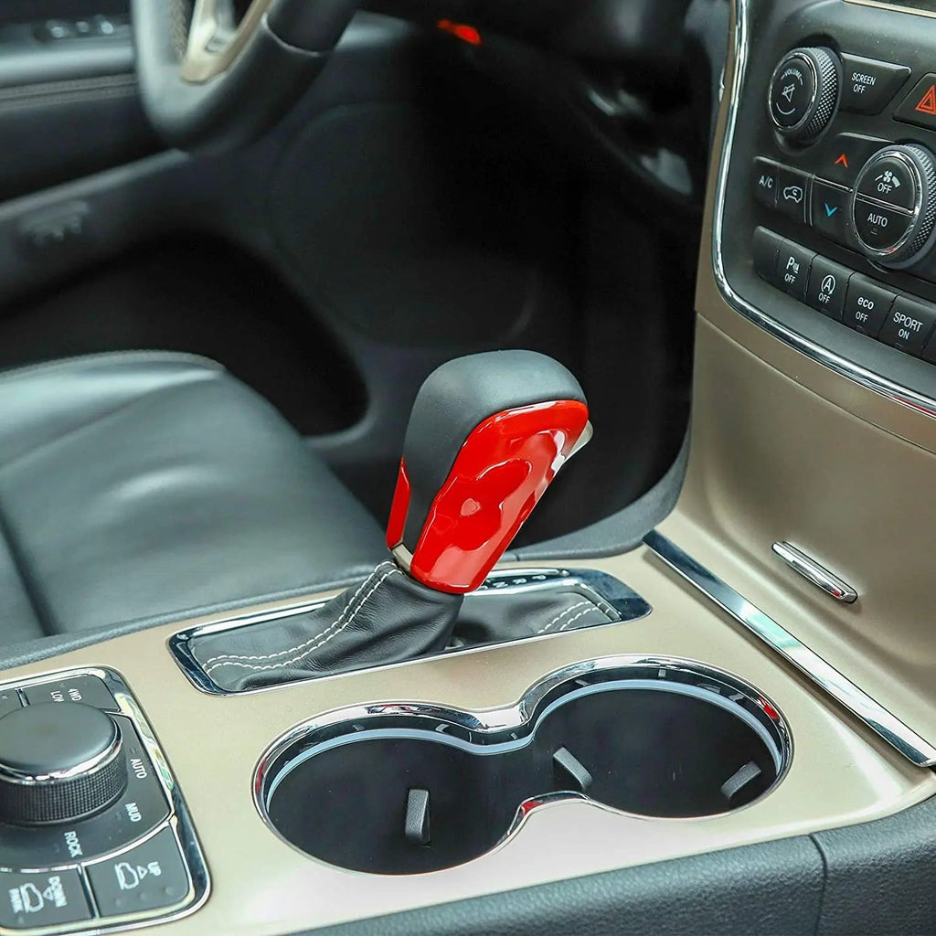 For 2017-2021 Jeep Grand Cherokee WK2 Gear Shift Knob Cover Stick Shifter Cap Cover Trim