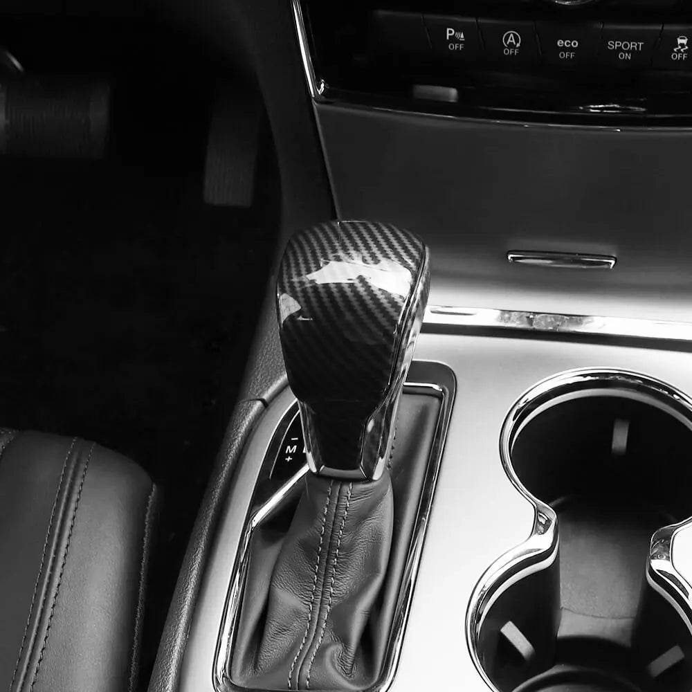 For 2017-2021 Jeep Grand Cherokee WK2 Gear Shift Knob Trim Decor Cover