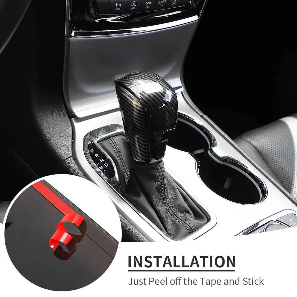 For 2017-2021 Jeep Grand Cherokee WK2 Gear Shift Knob Trim Decor Cover