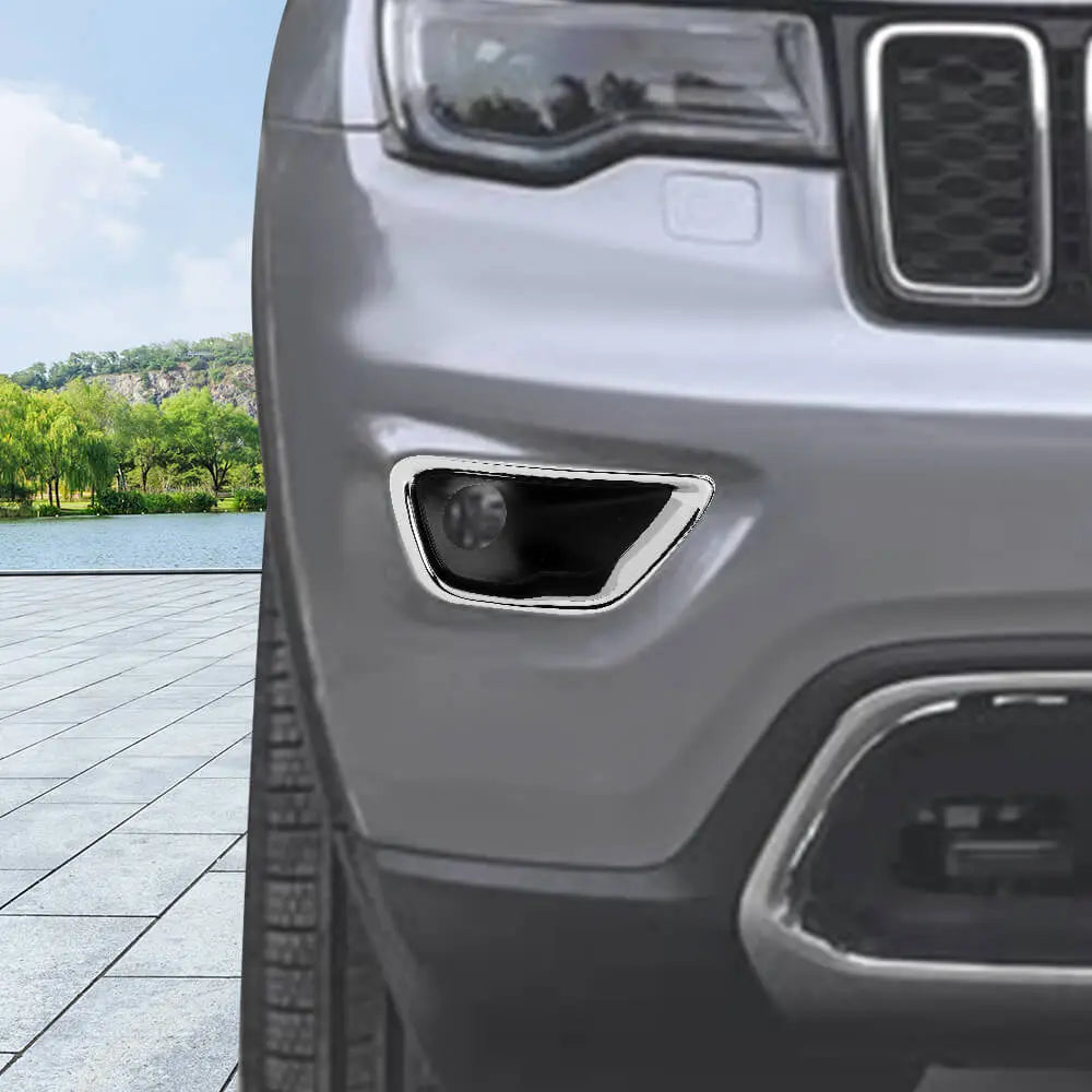 For 2017-2021 Jeep Grand Cherokee WK2 Original Car Front Bumper Fog Light Cover--Original Accessories