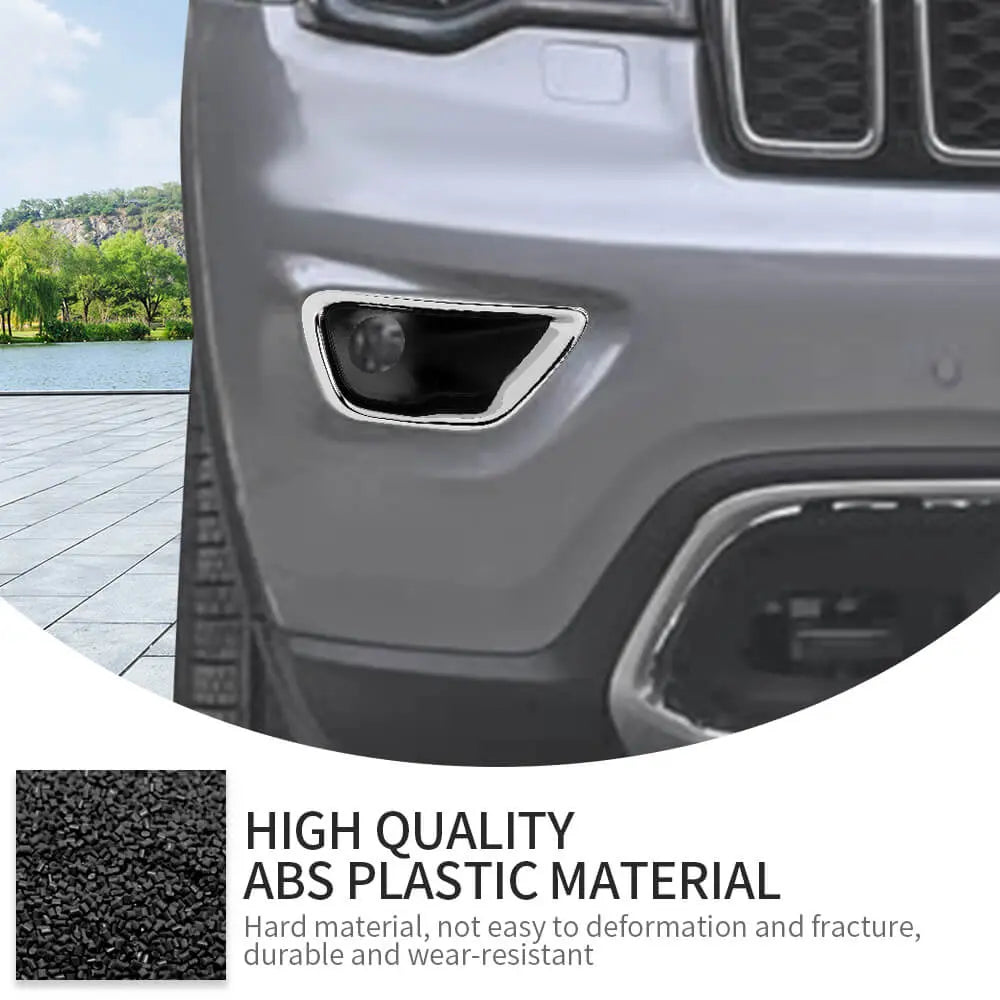 For 2017-2021 Jeep Grand Cherokee WK2 Original Car Front Bumper Fog Light Cover--Original Accessories