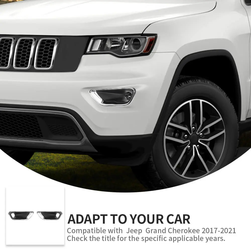 For 2017-2021 Jeep Grand Cherokee WK2 Original Car Front Bumper Fog Light Cover--Original Accessories