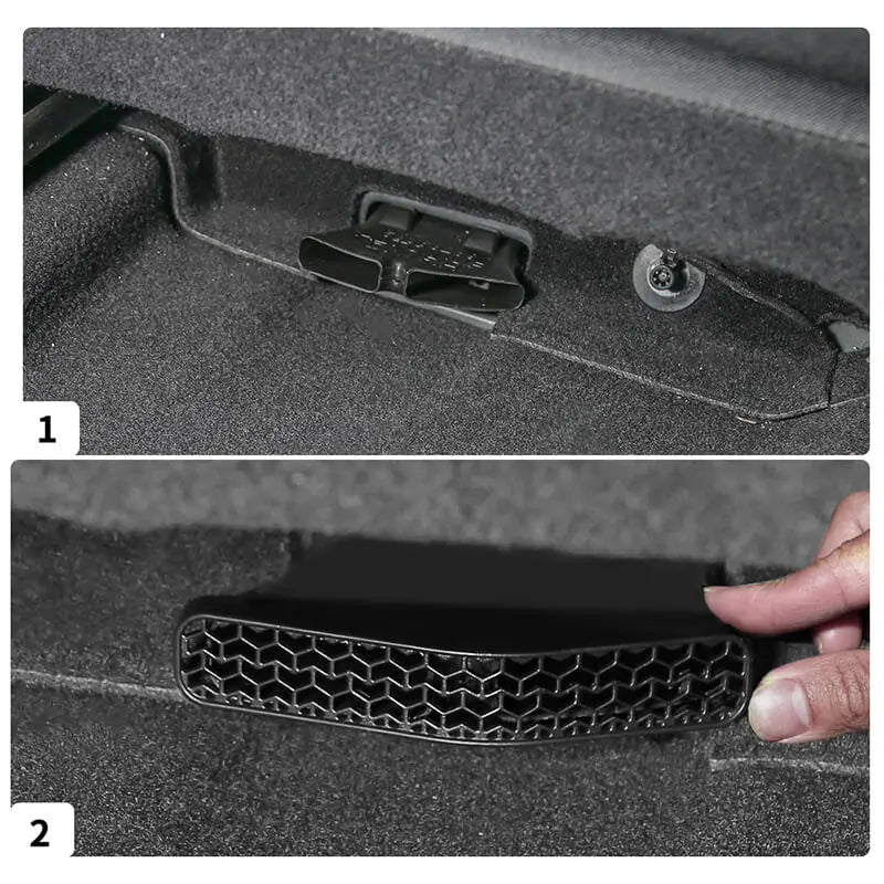 For 2017+ Jeep Compass/2016+ Renegade Seat Under Lower Air Outlet Vent Dust Trim Cover (2 pcs)