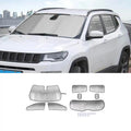 For 2017+ Jeep Compass Car Window Sunshade Anti UV Ray Sun Visor Protector Cover (8 pcs)