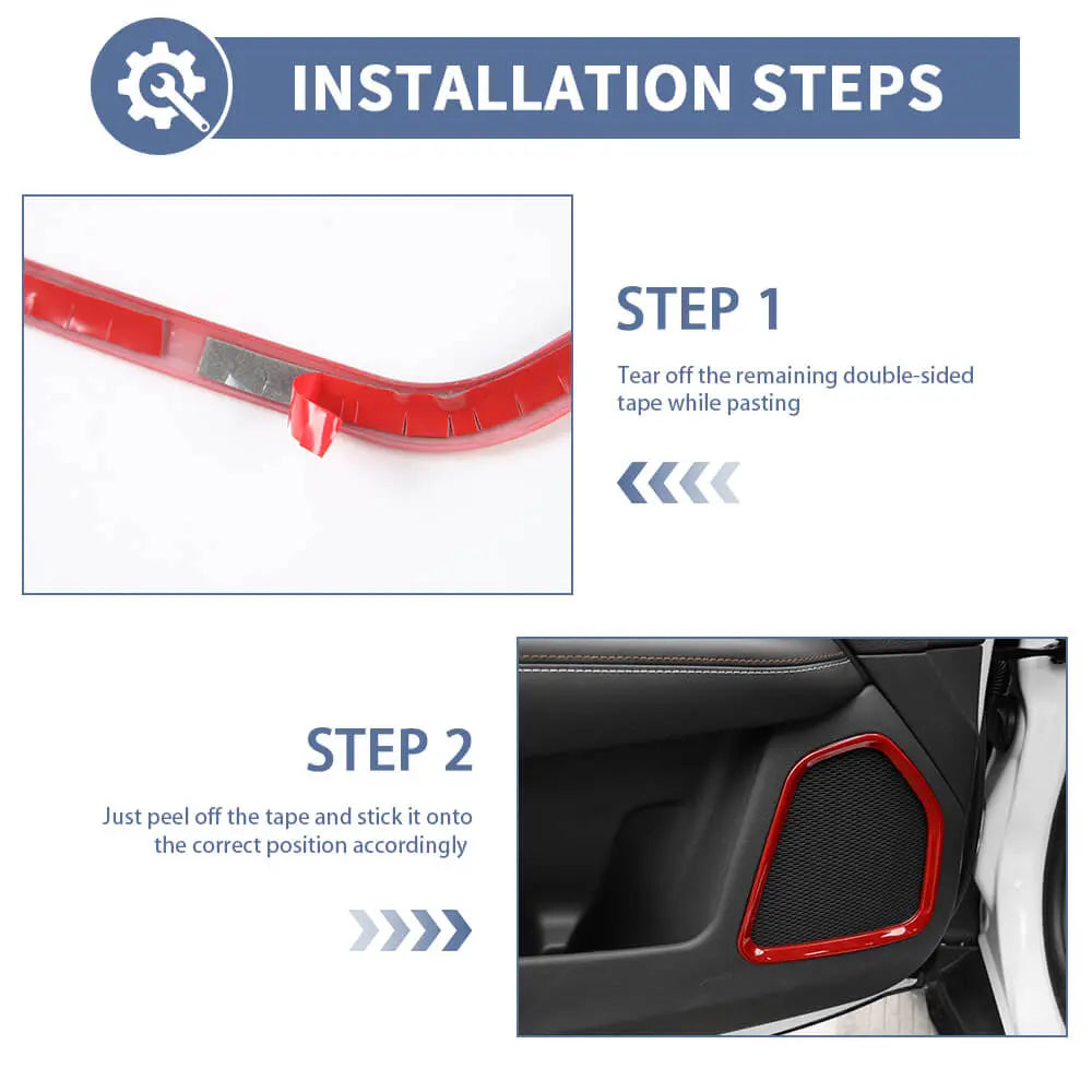 For 2017+ Jeep Compass Door Speaker Frame Cover Trim – Interior Door Trim Kit