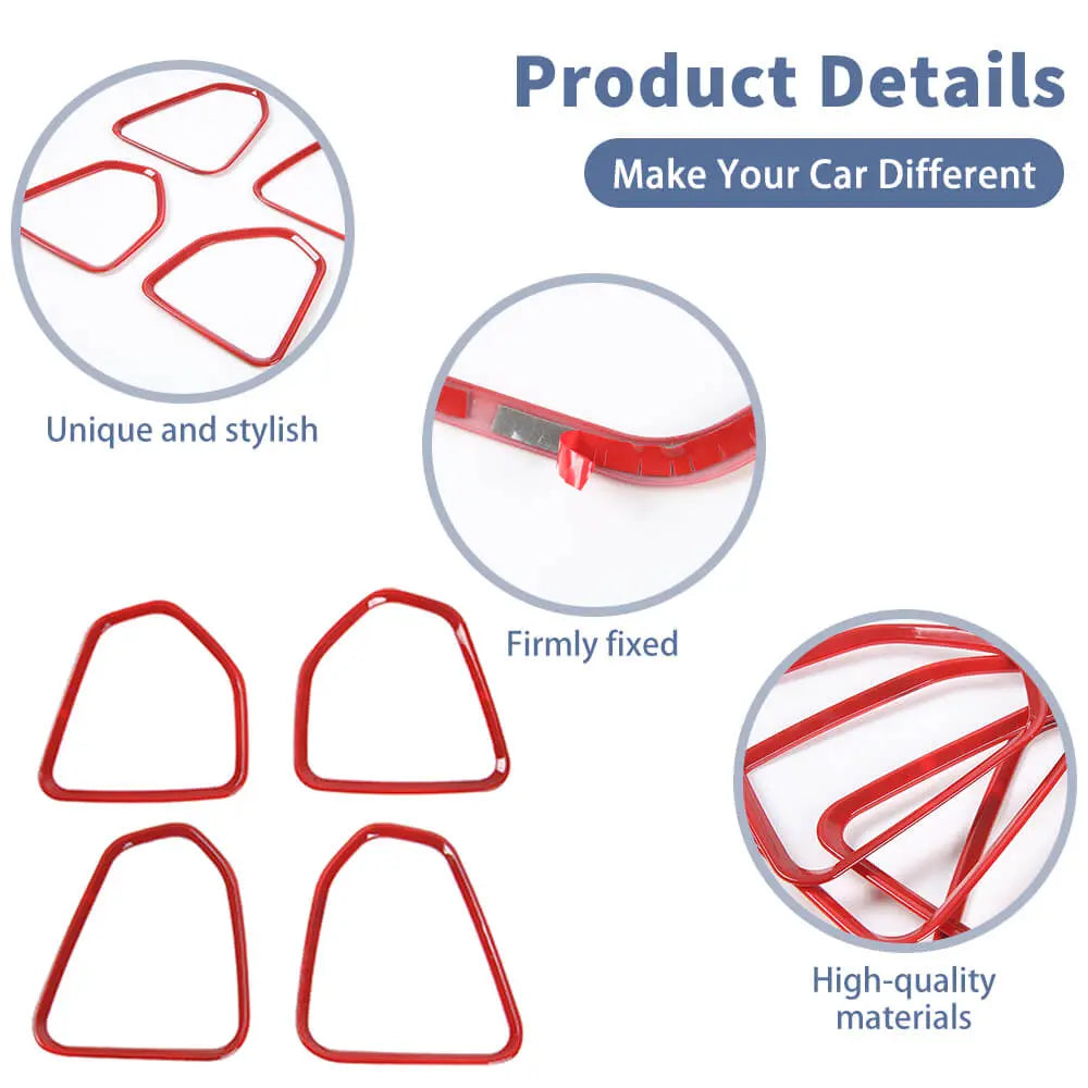 For 2017+ Jeep Compass Door Speaker Frame Cover Trim – Interior Door Trim Kit