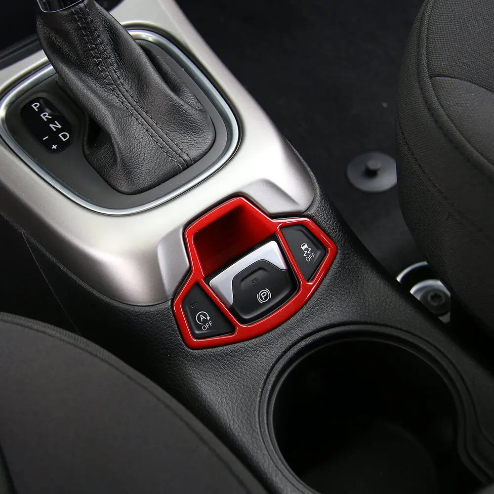 For 2017-2021 Jeep Compass Electronic Hand Brake Button Panel Cover Frame – Interior Trim Accessory