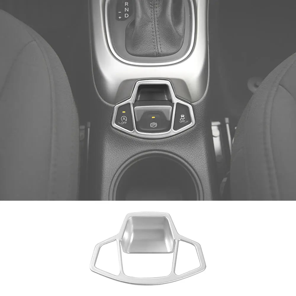 For 2017-2021 Jeep Compass Electronic Hand Brake Button Panel Cover Frame – Interior Trim Accessory