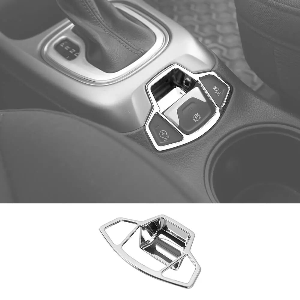 For 2017-2021 Jeep Compass Electronic Hand Brake Button Panel Cover Frame – Interior Trim Accessory