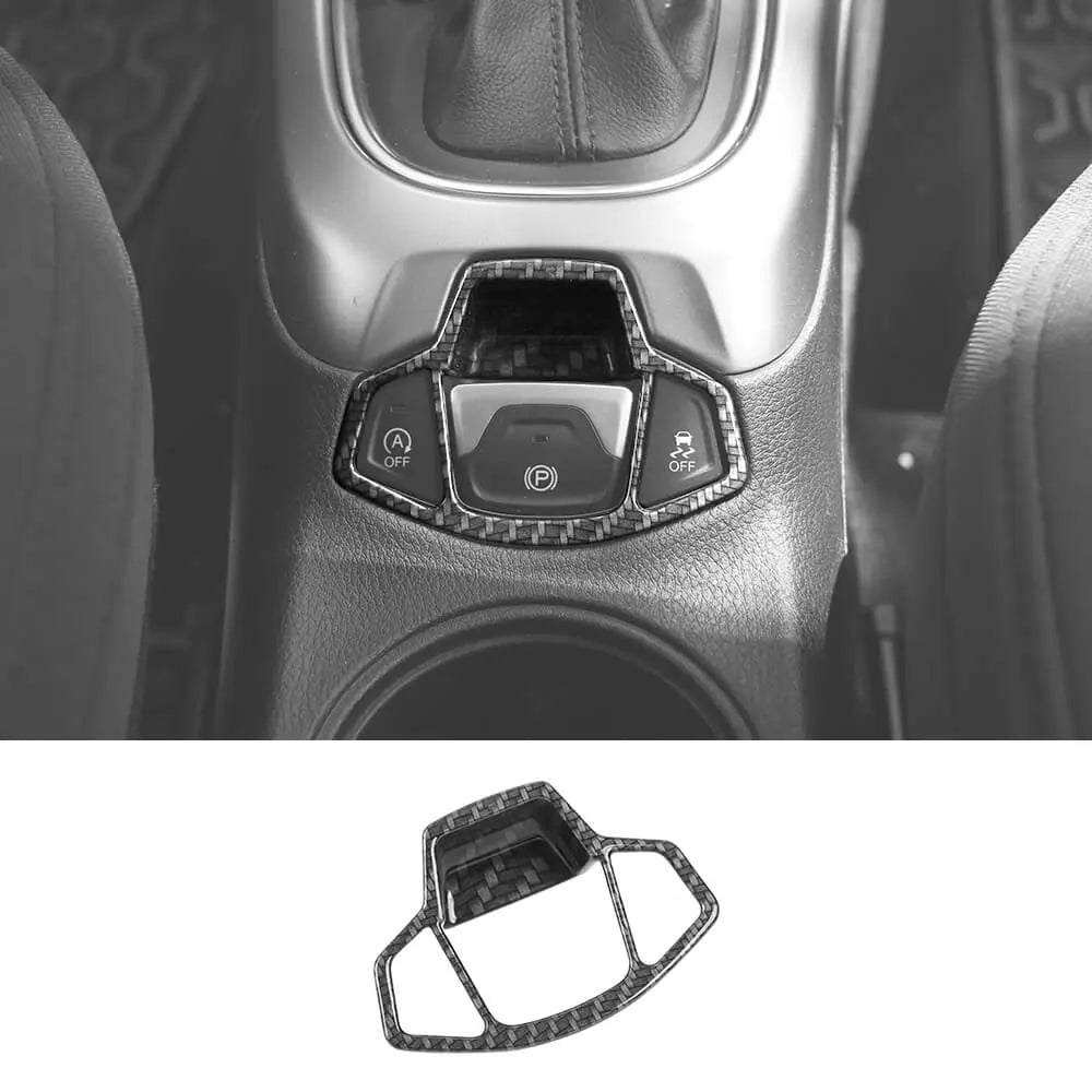 For 2017-2021 Jeep Compass Electronic Hand Brake Button Panel Cover Frame – Interior Trim Accessory