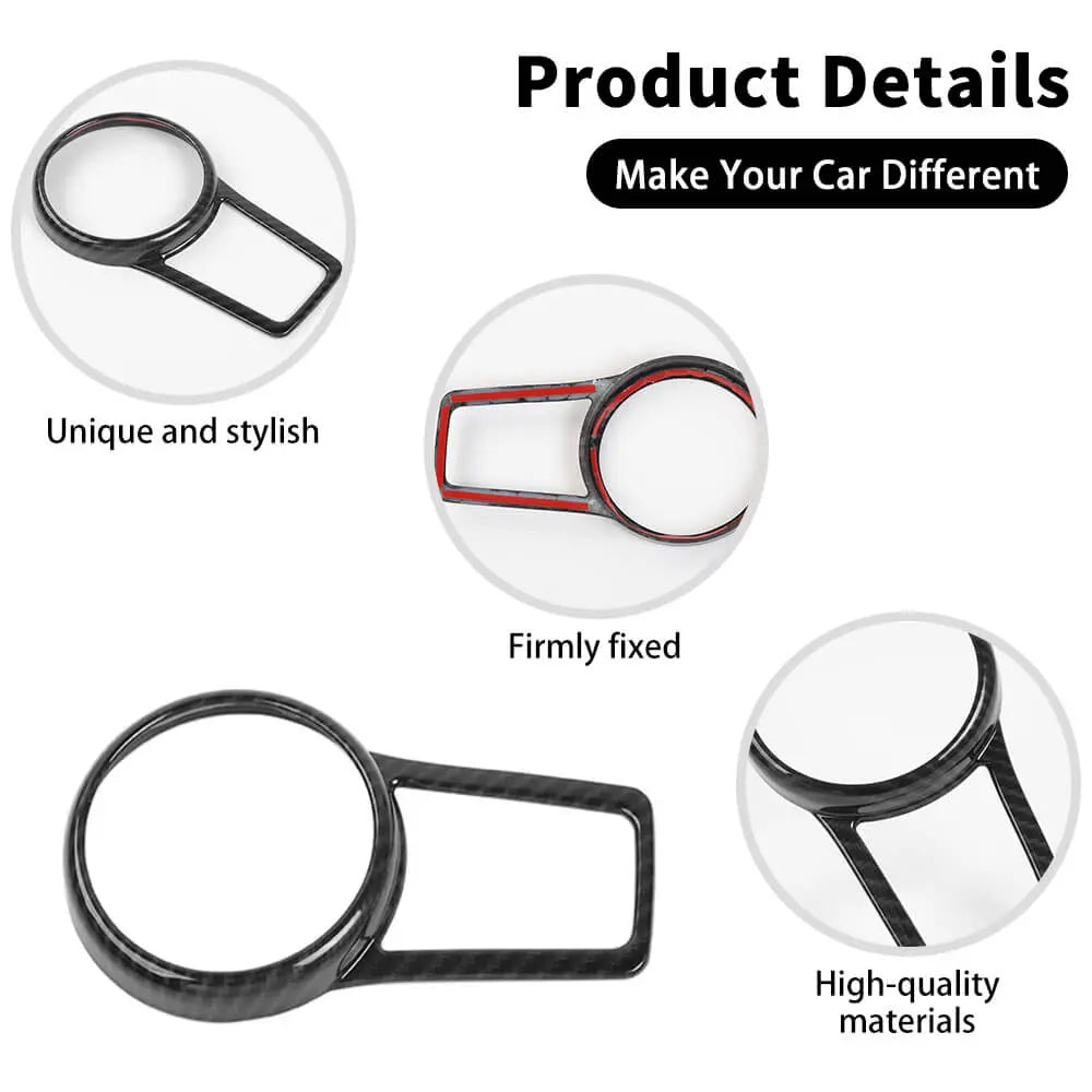 For 2017+ Jeep Compass Inner Headlight Lamp Button Switch Cover Trim Bezel