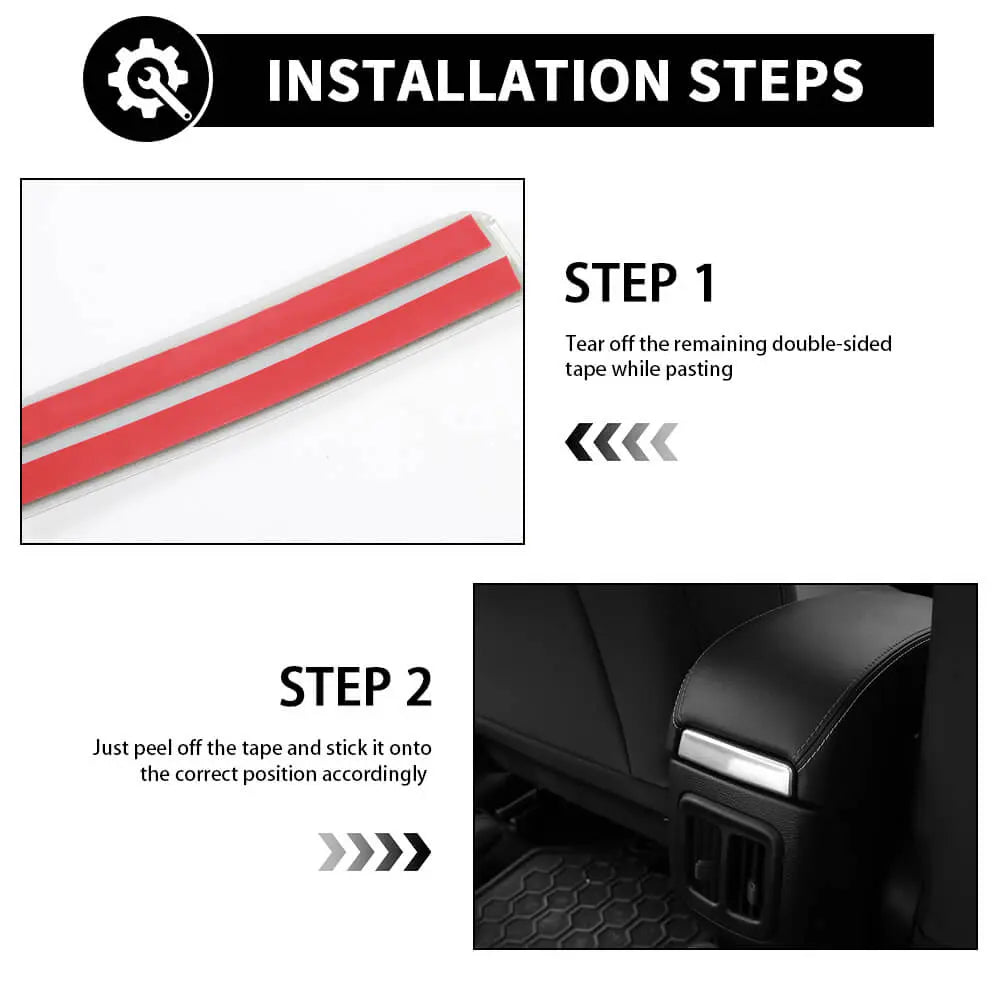For 2017–2021 Jeep Compass Center Console Armrest Box Accent Trim