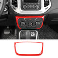 For 2017–2021 Jeep Compass Console A/C Switch Panel Frame Cover Trim – Climate Control Button Bezel