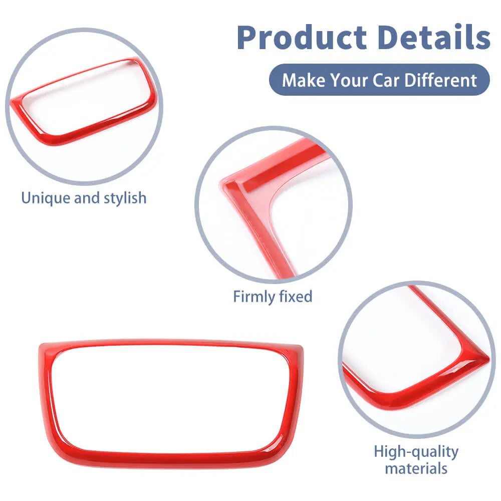For 2017–2021 Jeep Compass Console A/C Switch Panel Frame Cover Trim – Climate Control Button Bezel