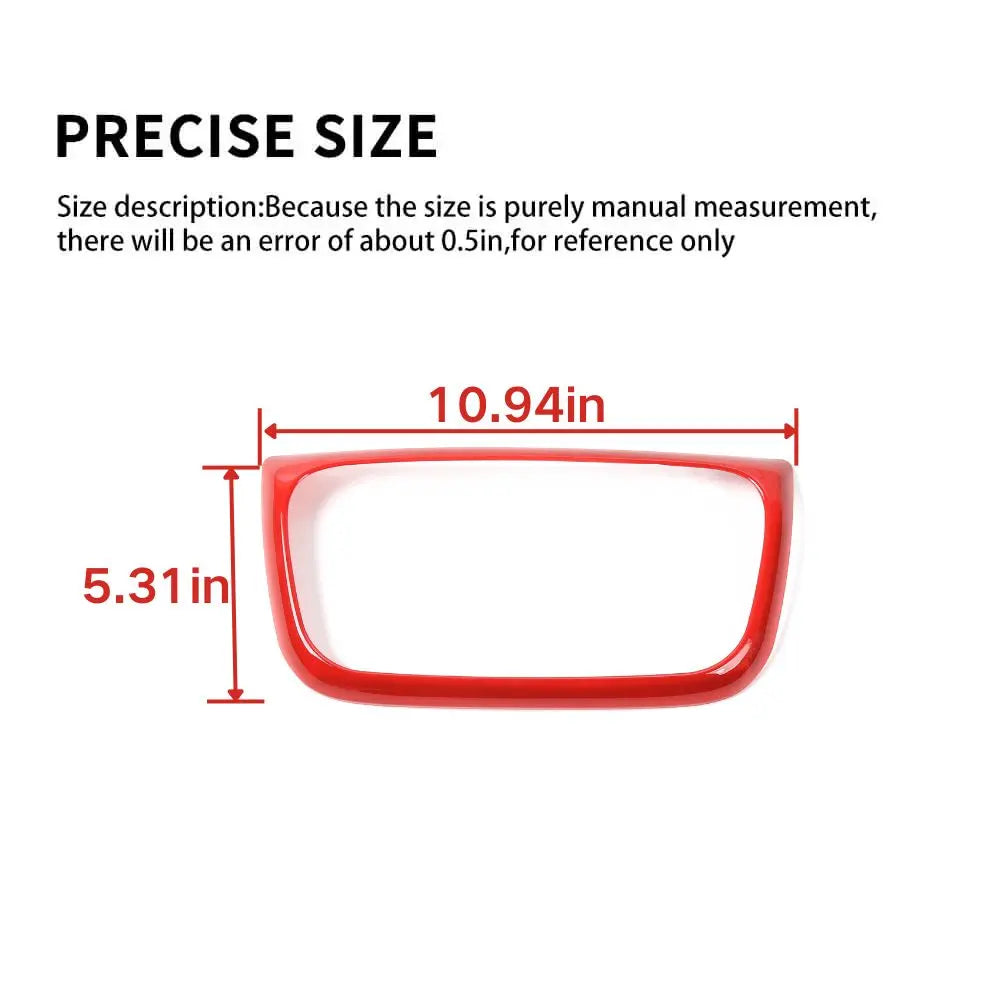 For 2017–2021 Jeep Compass Console A/C Switch Panel Frame Cover Trim – Climate Control Button Bezel