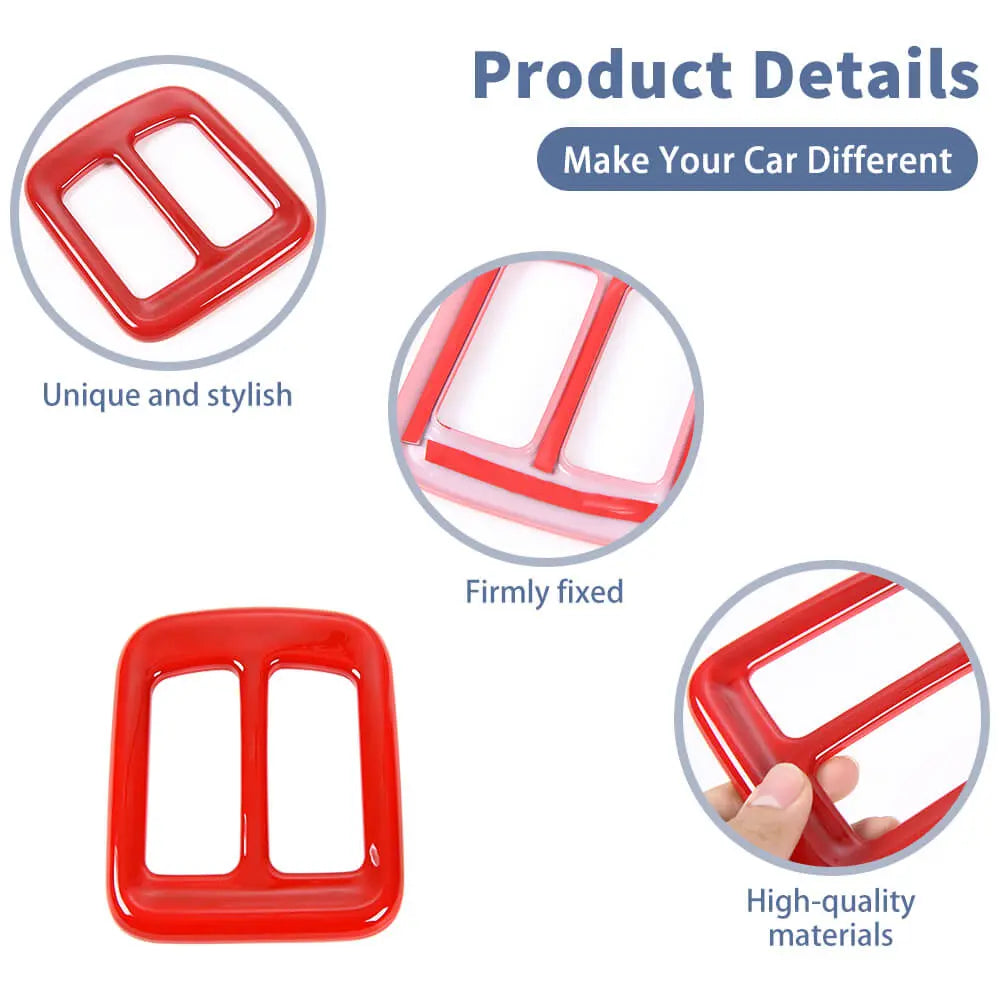 For 2017–2021 Jeep Compass Rear Seat Air Outlet Vent Frame Trim – Rear Center Console AC Vent Cover