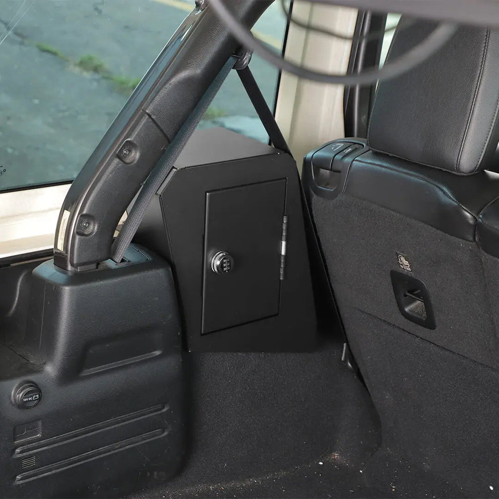 For 2018-2023 Jeep Wrangler JL 4-Door Version Interior Rear Cargo Safe Box Storage Combination Key Lock