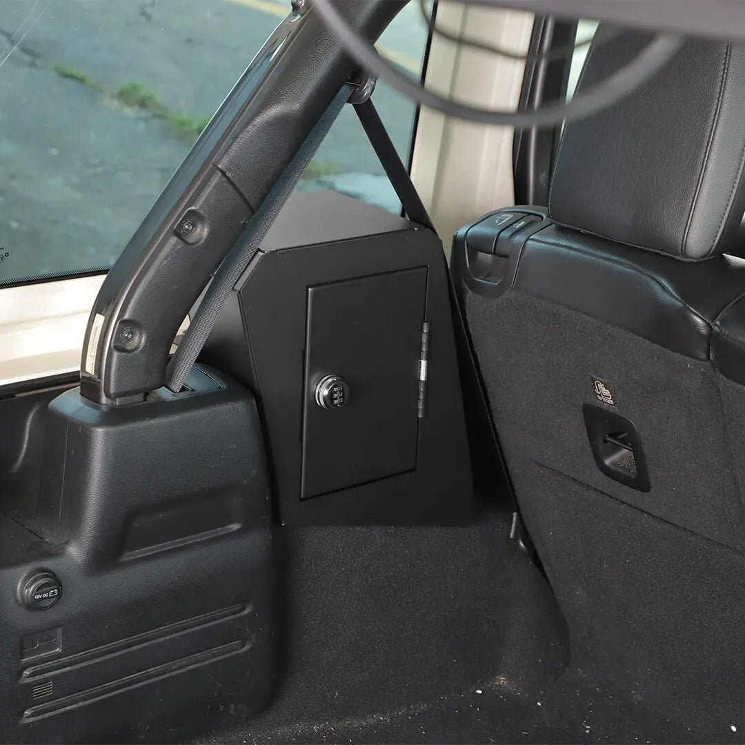 For 2018-2023 Jeep Wrangler JL 4-Door Version Interior Rear Cargo Safe Box Storage Combination Key Lock
