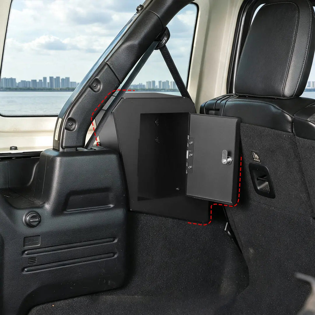 For 2018-2023 Jeep Wrangler JL 4-Door Version Interior Rear Cargo Safe Box Storage Combination Key Lock