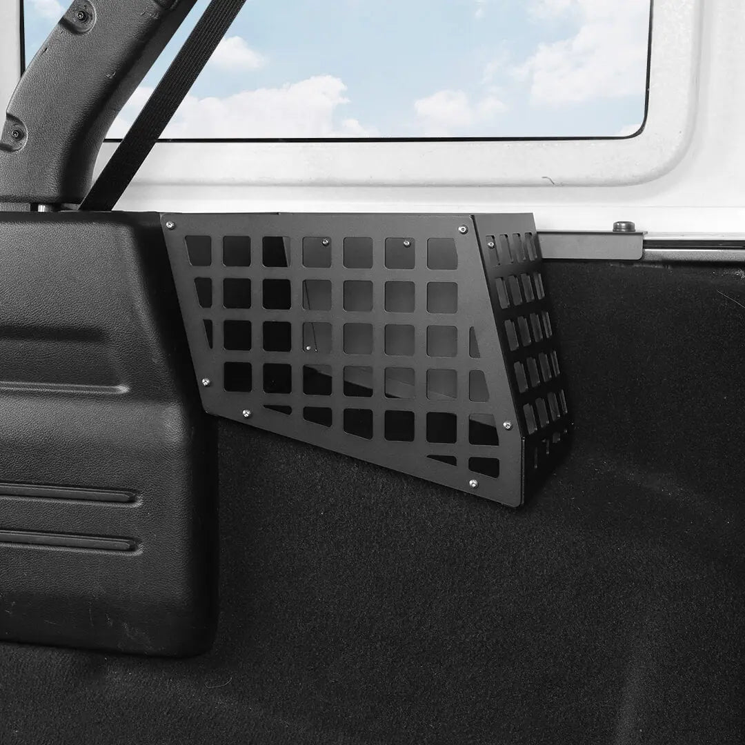 For 2018-2023 Jeep Wrangler JL 4-Door Version Rear Trunk Cargo Side Storage Bracket Organizer Basket