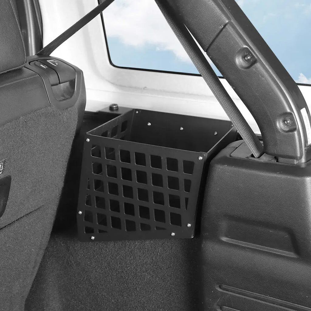 For 2018-2023 Jeep Wrangler JL 4-Door Version Rear Trunk Cargo Side Storage Bracket Organizer Basket