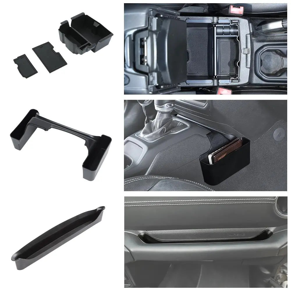 For 2018-2023 Jeep Wrangler JL Co-Pilot Grab Bar/ Armrest Box/ Gear Shift Center Console Storage Box