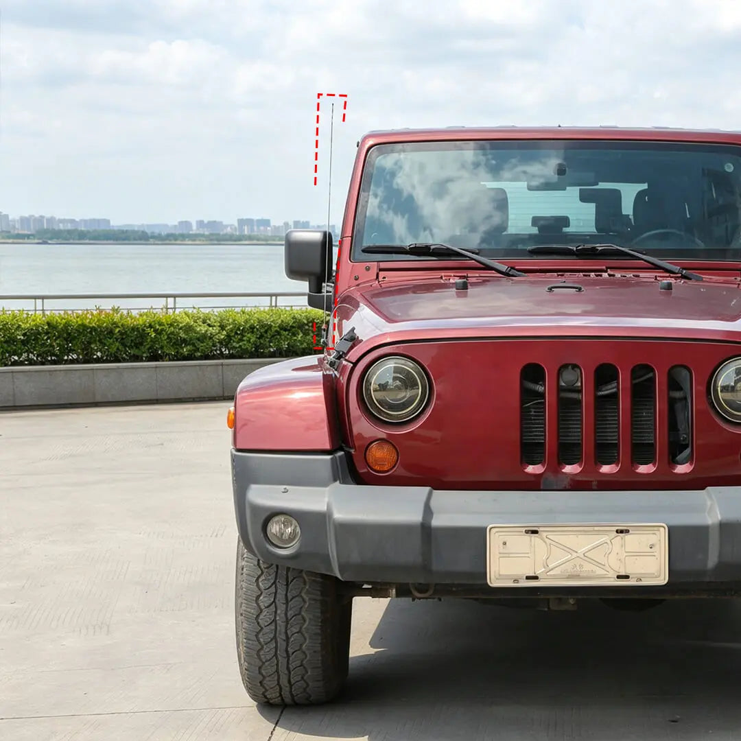 For 2018-2023 Jeep Wrangler JL/Gladiator JT 32.28In Antenna Mast Radio Signal Aerial Antenna Pole AM/FM