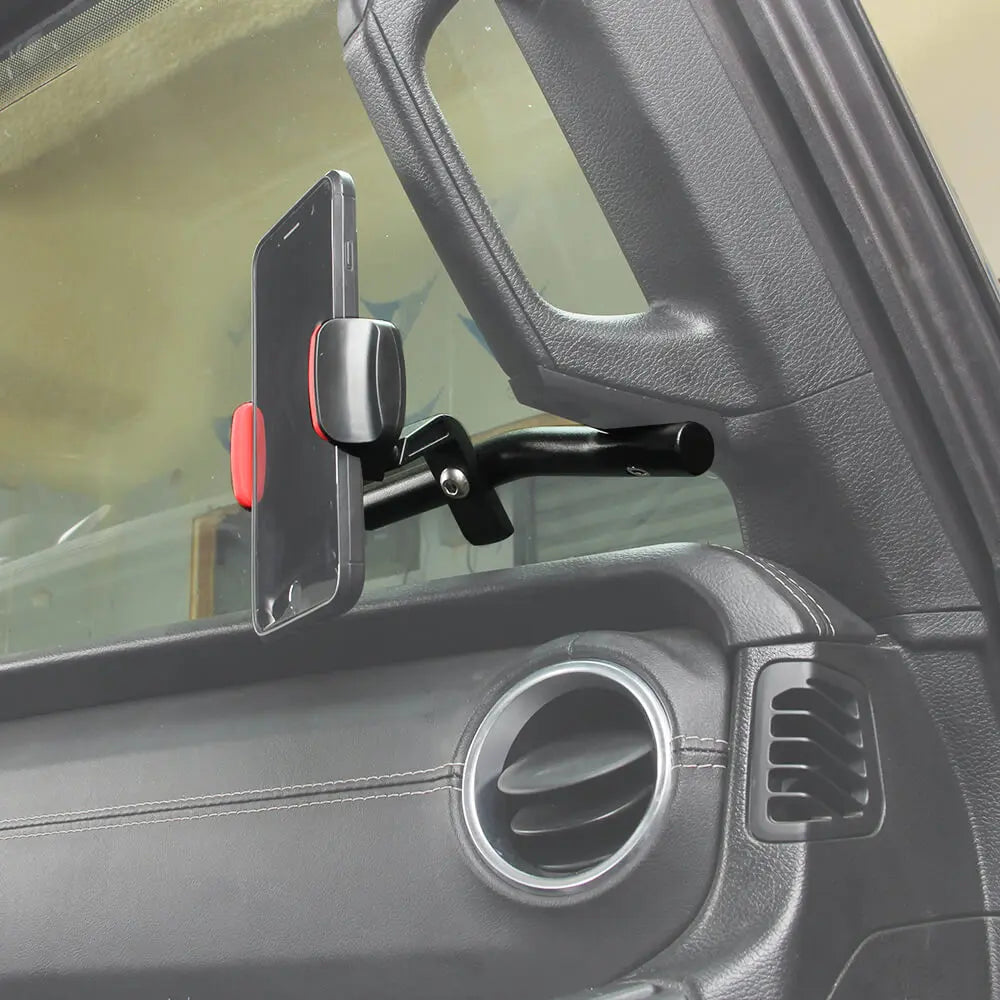 For 2018-2023 Jeep Wrangler JL/Gladiator JT  A Pillar Grab-Handle Phone Holder Mount Bracket