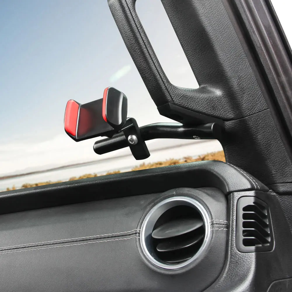 For 2018-2023 Jeep Wrangler JL/Gladiator JT  A Pillar Grab-Handle Phone Holder Mount Bracket