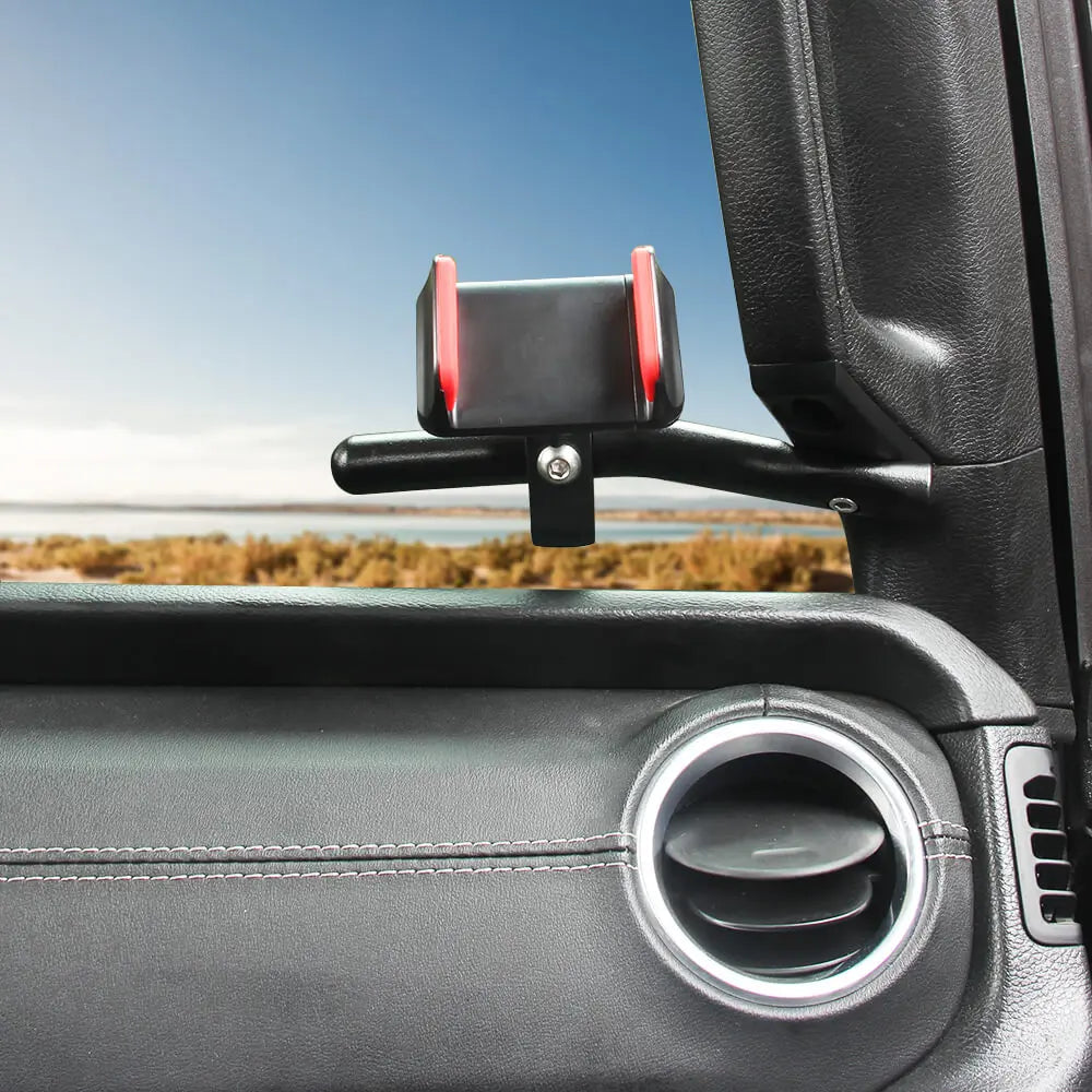 For 2018-2023 Jeep Wrangler JL/Gladiator JT  A Pillar Grab-Handle Phone Holder Mount Bracket