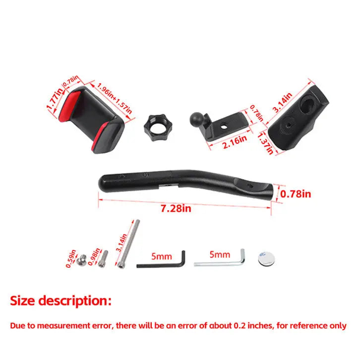 For 2018-2023 Jeep Wrangler JL/Gladiator JT  A Pillar Grab-Handle Phone Holder Mount Bracket