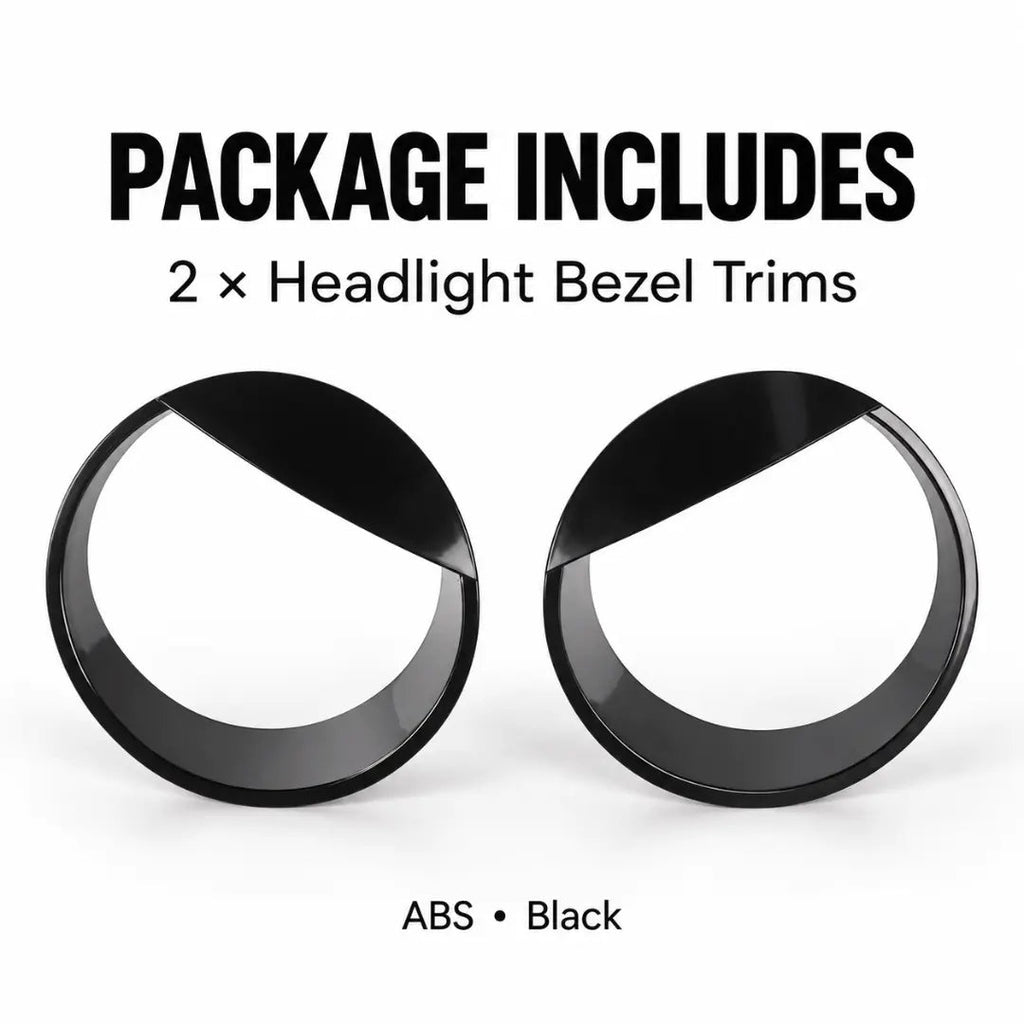 For 2018-2023 Jeep Wrangler JL Gladiator JT Angry Eyes Front Headlight Bezels Trim