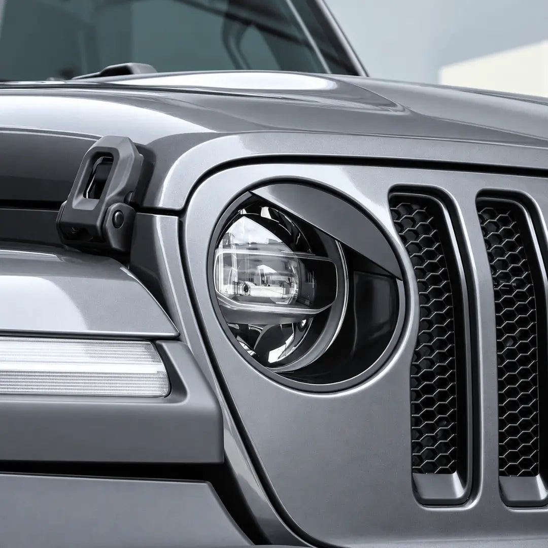 For 2018-2023 Jeep Wrangler JL Gladiator JT Angry Eyes Front Headlight Bezels Trim