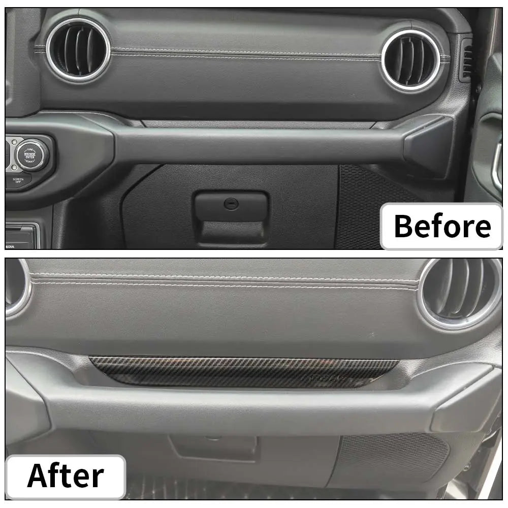 For 2018-2023 Jeep Wrangler JL/Gladiator JT Co-Pilot Inner Handle Strip Cover Trim