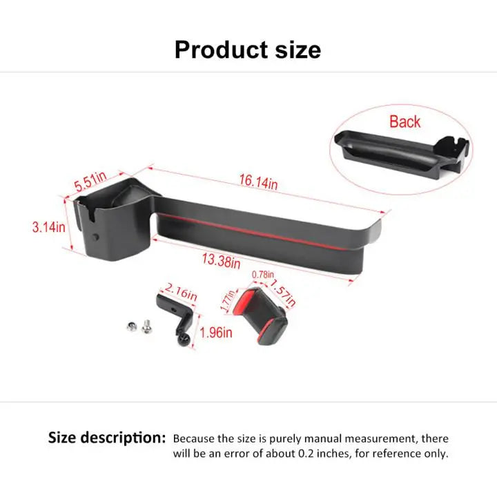 For 2018-2023 Jeep Wrangler JL/ Gladiator JT Co-pilot Grab Bar Handle Storage Box Phone Holder Base