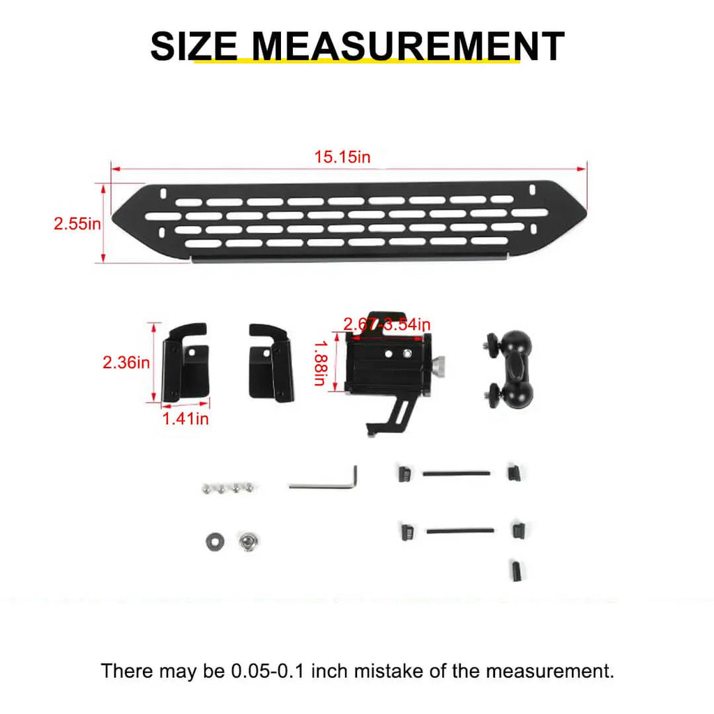 For 2018-2023 Jeep Wrangler JL/Gladiator JT Interior Center Console Mulfuntion Expand Phone Holder Bracket