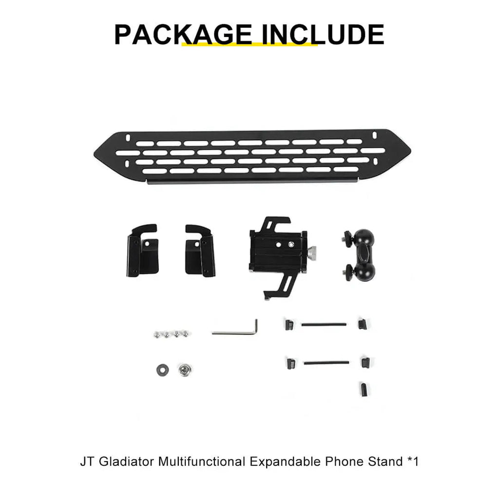 For 2018-2023 Jeep Wrangler JL/Gladiator JT Interior Center Console Mulfuntion Expand Phone Holder Bracket