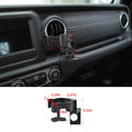 For 2018-2023 Jeep Wrangler JL Gladiator JT Multi-Function Drink Cup Phone Holder, 2 in 1 Bolt-on Stand Bracket Organizer