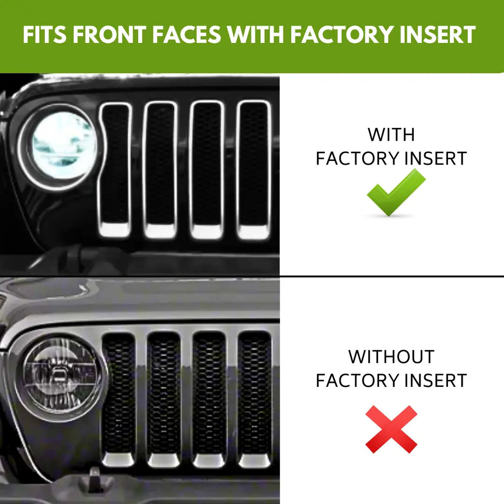 For 2018-2023 Jeep Wrangler JL Gladiator JT Rubicon Headlight Bezels Trim