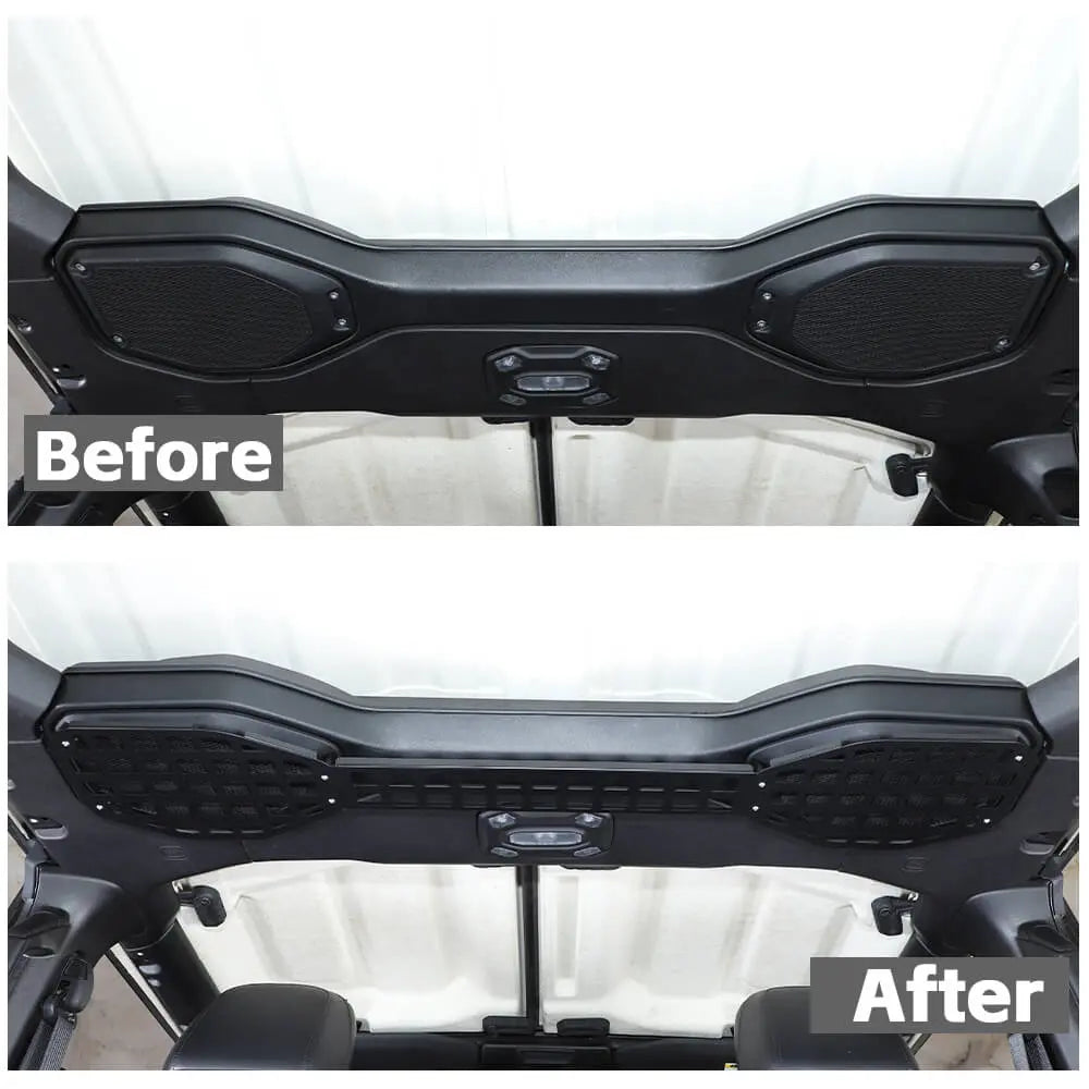 For 2018-2023 Jeep Wrangler JL Iron Top Roof Speaker Shelf Rack