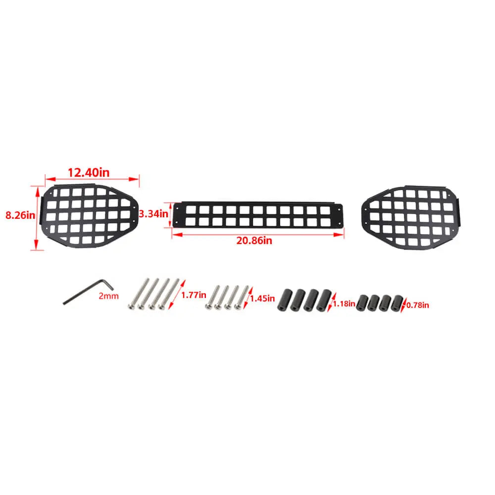 For 2018-2023 Jeep Wrangler JL Iron Top Roof Speaker Shelf Rack