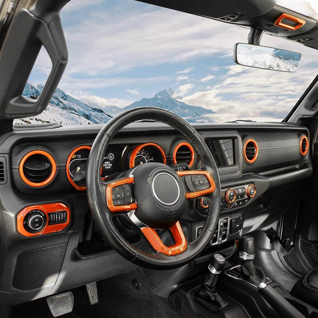 For 2018-2023 Jeep Wrangler JL JLU Gladiator JT 20PCS Full Set Interior Cover Trim Kit