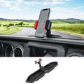 For 2018-2023 Jeep Wrangler JL JLU Gladitator JT Dash Mount Storage Tray with Phone Holder, Not for 4Xe