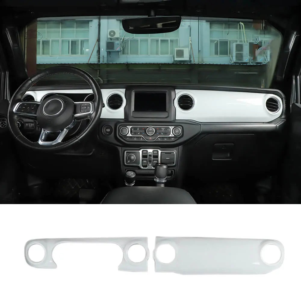 For 2018-2023 Jeep Wrangler JL JLU Interior Cover Trim Full Set Available Separately White
