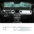 For 2018-2023 Jeep Wrangler JL JLU Interior Cover Trim Full Set Available Separately White