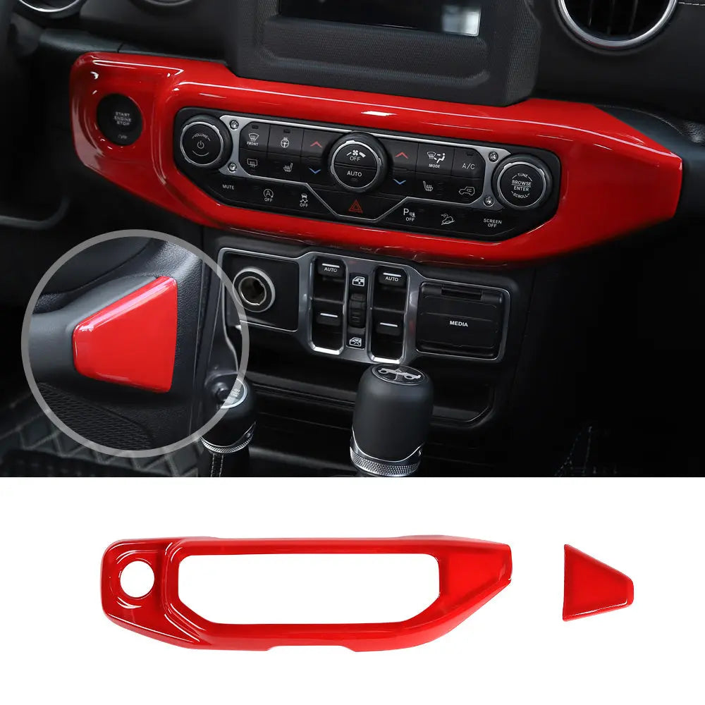 For 2018-2023 Jeep Wrangler JL JLU Interior Trim Full Set Available Separately Red