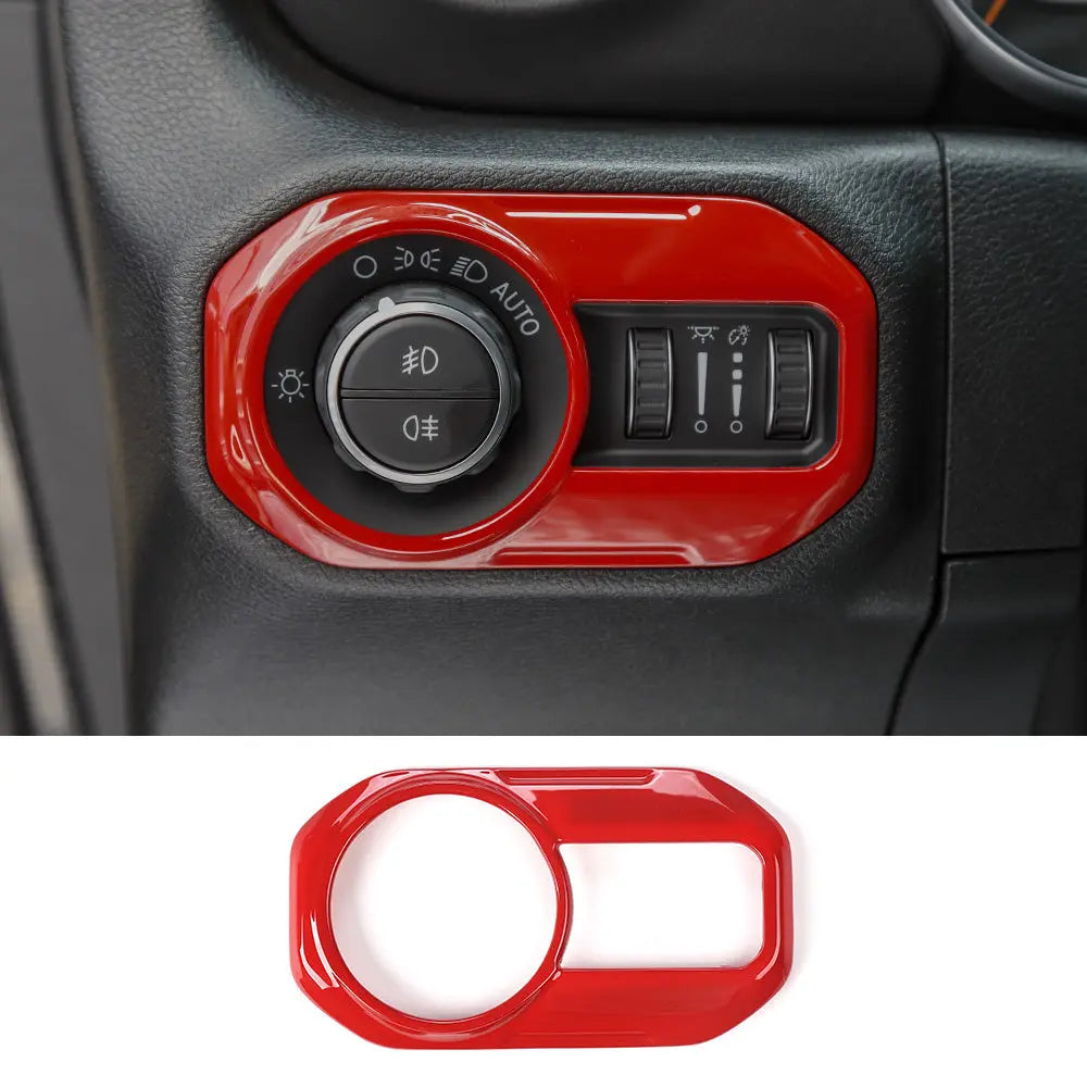 For 2018-2023 Jeep Wrangler JL JLU Interior Trim Full Set Available Separately Red