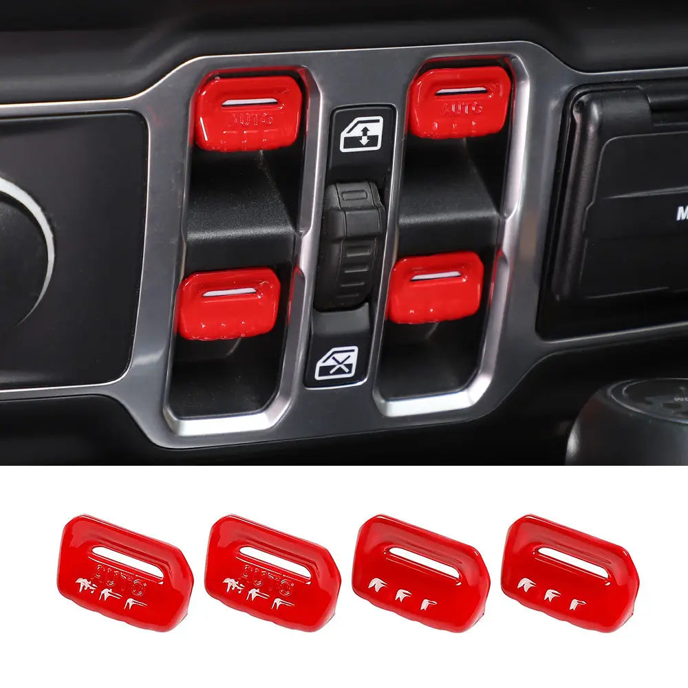 For 2018-2023 Jeep Wrangler JL JLU Interior Trim Full Set Available Separately Red