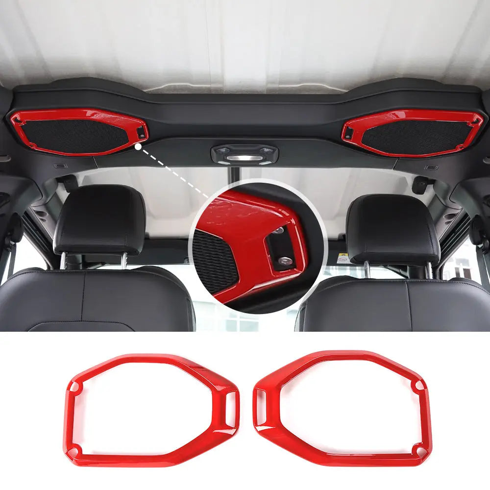 For 2018-2023 Jeep Wrangler JL JLU Interior Trim Full Set Available Separately Red